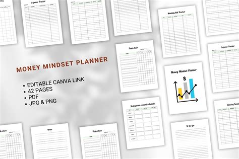 Money Mindset Planner Canva KDP Graphic By Aylani Emilia Creative Fabrica