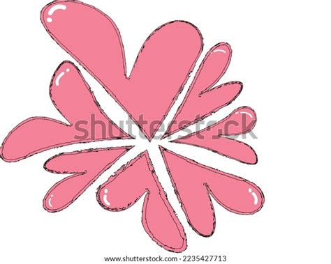 Love Heart White Background Vector Stock Vector Royalty Free