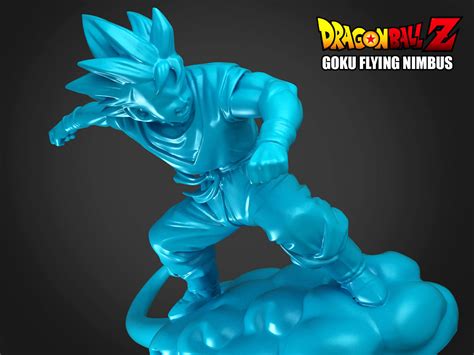 Goku Flying Nimbus 3D Model CGTrader