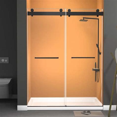 Getpro In W X In H Double Sliding Frameless Shower Door In