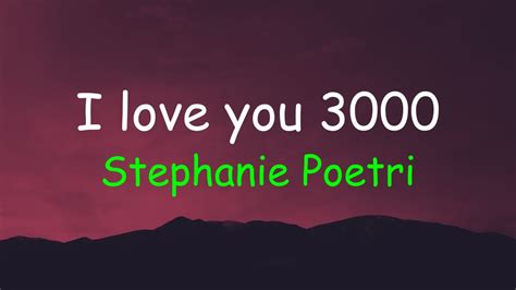 Stephanie Poetri I Love You 3000 Lyrics Youtube