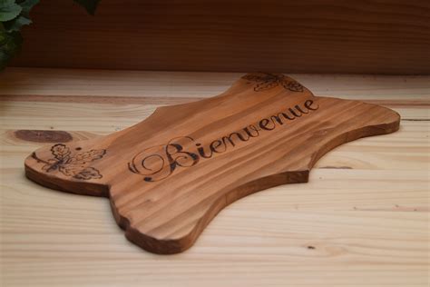 Pancarte personnalisée bois panneau bois pancarte bienvenue Etsy France