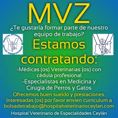 Hospital Veterinario Ceylán on Twitter Te gustaría formar parte de