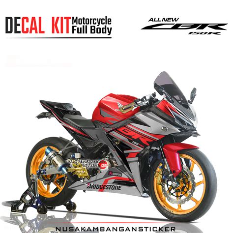 Decal Sticker Honda Cbr R All New Rr Merah Stiker Full Body