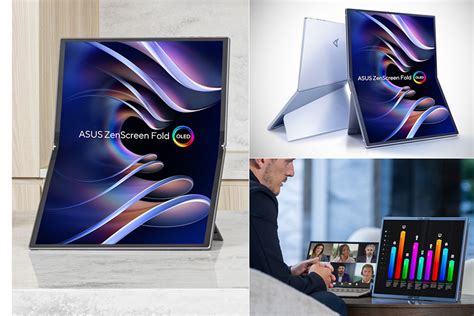 Asus Zenscreen Fold Oled Mq Qh Portable Display Unveiled Perfect For