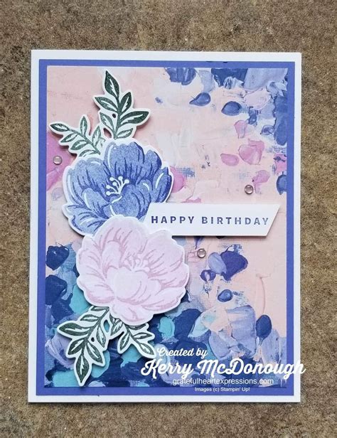 Stampin Up New Fancy Flora Thank You Card Artofit