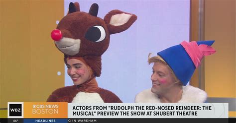 Actors from "Rudolph the Red-Nosed Reindeer: The Musical" preview show at Shubert Theatre - CBS ...