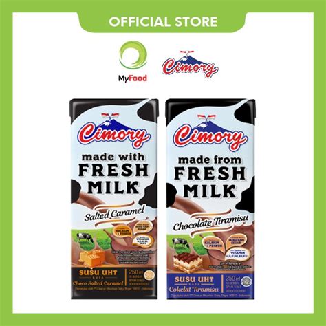 Jual Cimory Susu Uht Ml Chocolate Tiramisu Salted Caramel Shopee