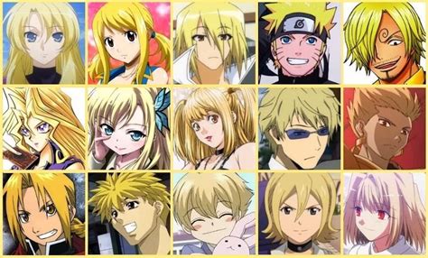 Best Yellow Haired Anime Character Anime Amino