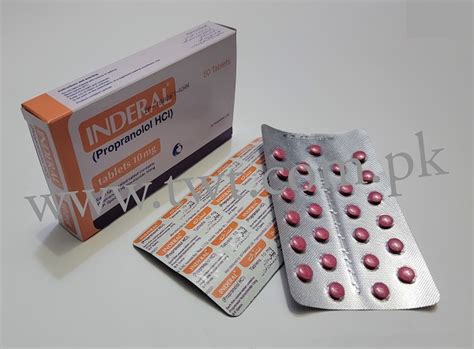 Inderal Tabs Propranolol Astra Zenica New Blister Pack Transworld