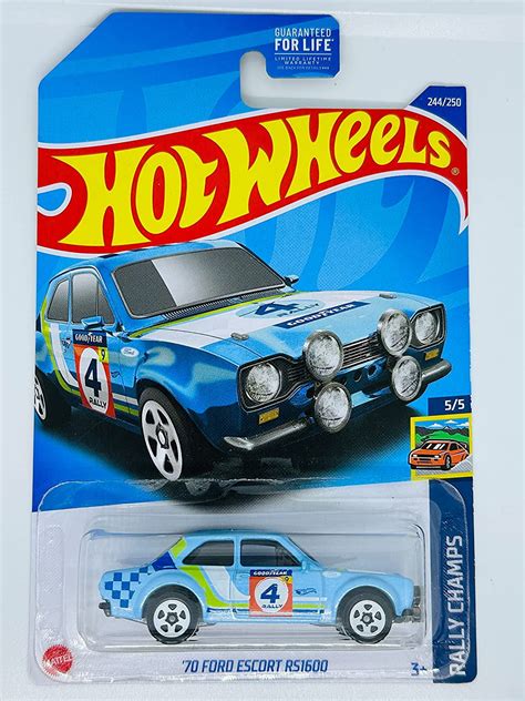 Hot Wheels 70 Ford Escort Rs1600 Blue 2022 Rally Champs