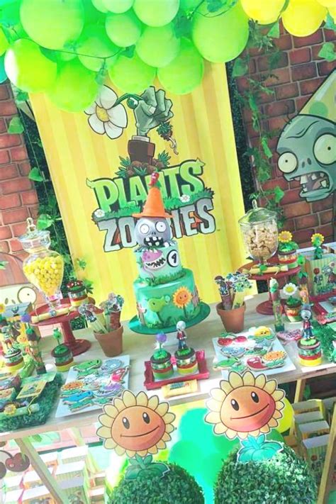 Plantas Vs Zombies Birthday Party Ideas Photo 2 Of 16 Zombie