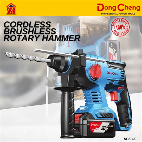 Dongcheng V Cordless Brushless Rotary Hammer Dczc Bm Shopee Malaysia