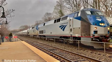 Amtrak 95 And 91 At Franconia Springfield YouTube