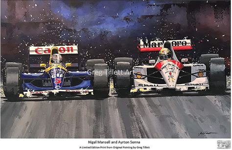 Ein Moment In Der F Geschichte Ayrton Senna Und Nigel Mansell Uk