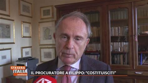 Il Procuratore A Filippo Costituisciti Stasera Italia Weekend