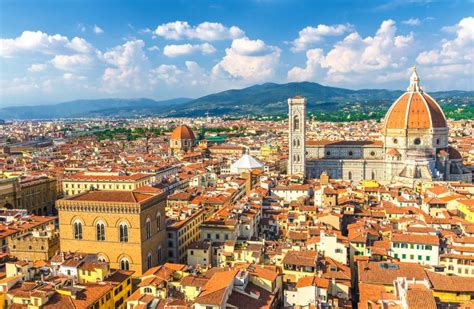 Vista Panor Mica A Rea Superior De La Ciudad De Florencia Con La