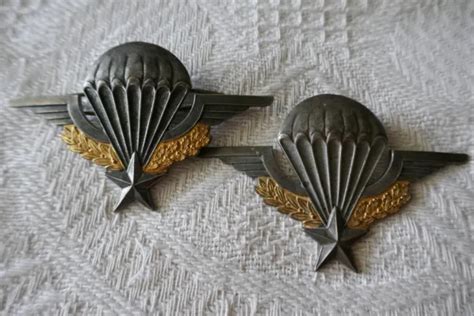 Insigne Militaire Brevets Parachutistes P Riode Indochine Mod Le Type