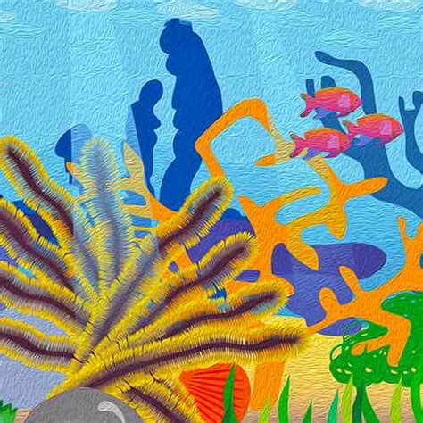 Постер Кораллы на стену