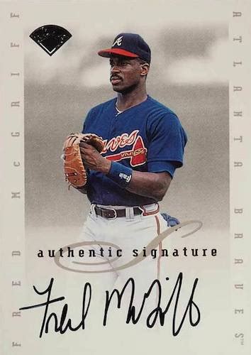 Top Fred Mcgriff Cards Best Rookies Autographs Most Valuable List