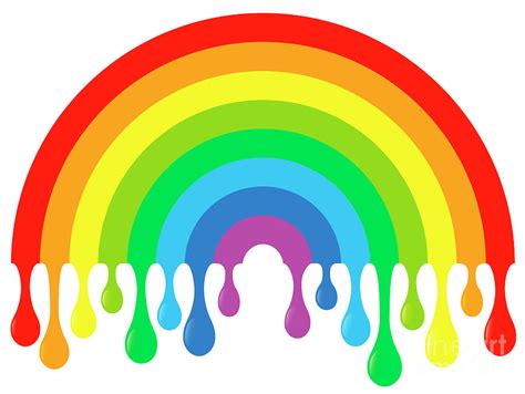 Dripping Rainbow Digital Art by Peter Hermes Furian - Pixels