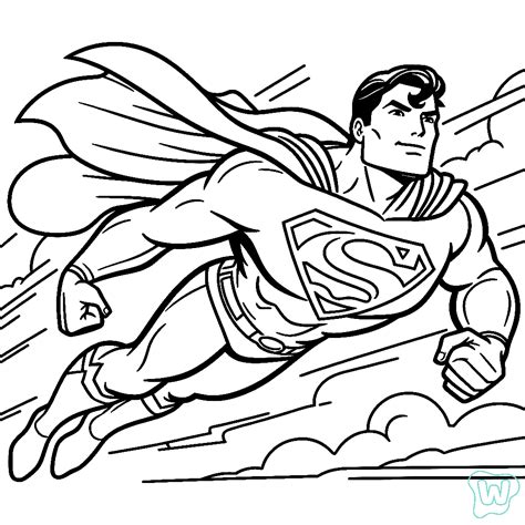 35 Superman para colorir - Desenhos para impressão gratuitos