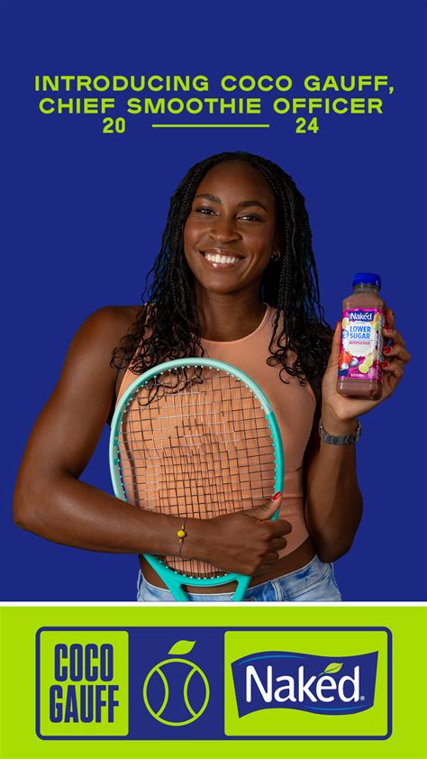 Coco Gauff Naked Juice LO