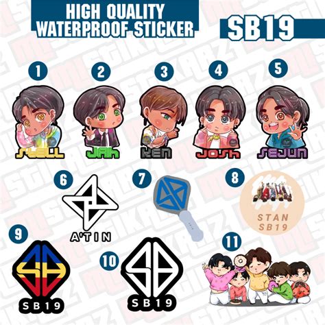 SB19 Waterproof Sticker Lazada PH