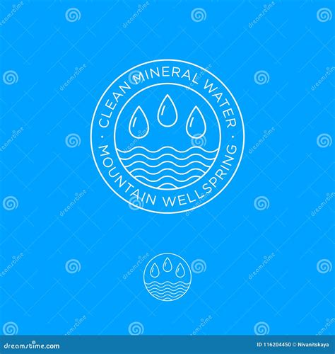 Water Emblem. Fountain Logo. Pure Spring Water Logo. Delivery Of Water ...