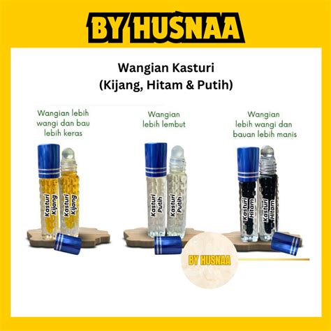 Bidara Al Habib Minyak Wangi Kasturi Kijang Hitam Putih Wangian Perfume