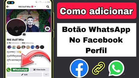 Como adicionar link do WhatsApp no perfil do Facebook Adicionar botão