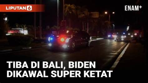 VIDEO Jelang KTT G20 Presiden Joe Biden Tiba Di Bali Dengan Kawalan