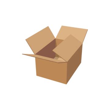 Cardboard Package Clipart Vector Carton Box Cardboard Package Paper