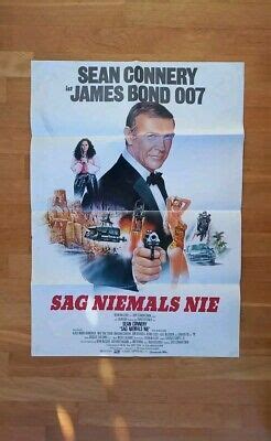 JAMES BOND 007 Filmplakat Sag Niemals Nie Mit Sean Connery EBay