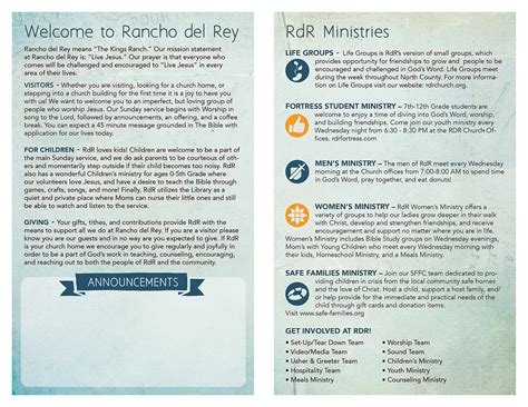 Church Bulletin Design on Behance