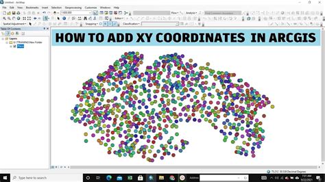 How To Add Xy Coordinates To A File In Arcgis Youtube