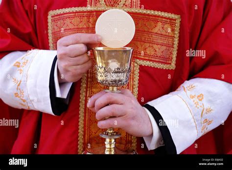 Catholic Mass Celebration Of The Eucharist Stock Photo Royalty Free