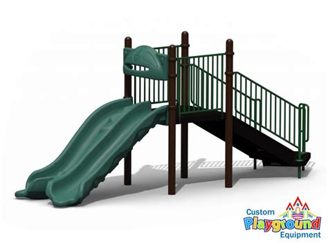 Freestanding 4 Double Slide For Playgrounds