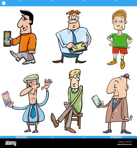 cartoon funny men comic characters set Stock Vector Image & Art - Alamy