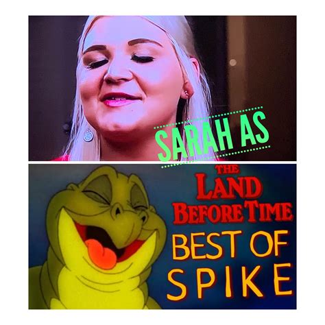 My husband says Sarah looks like spike; I can’t unsee it! 😂 | Scrolller