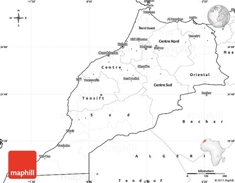 Morocco Map Outline