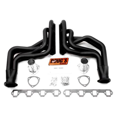 Doug S Headers D623 B 4 Tube Steel Hi Temp Black Coated Long Tube