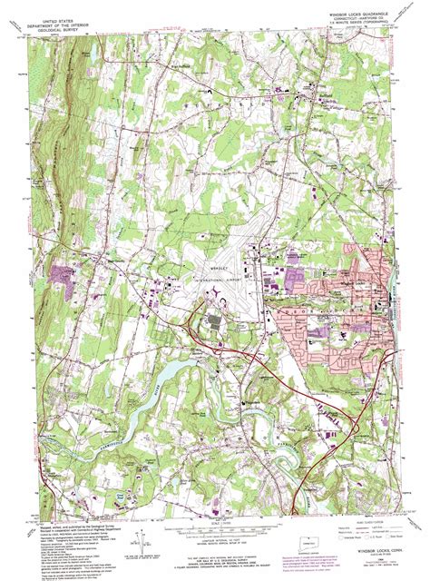 Windsor Locks Topographic Map Ct Usgs Topo Quad 41072h6