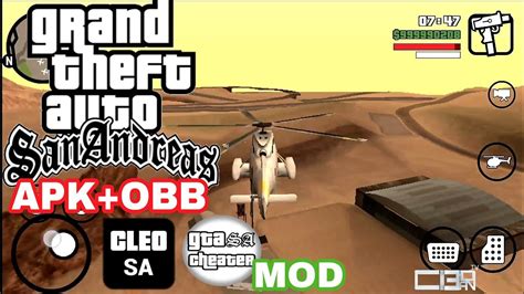 Gta San Andreas Apkobbcleocheater Mod Download Youtube