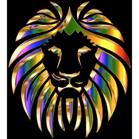 Golden Lion Enhanced Free Svg