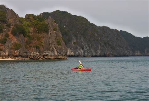 Beautiful Rocky Mountain View On Cat Ba Island In Vietnam Stock Image