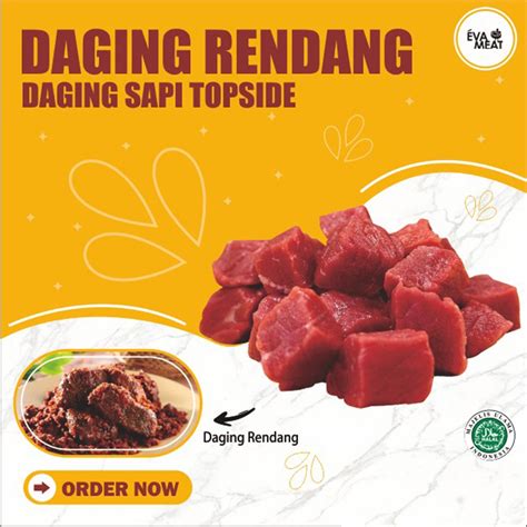 Jual Daging Sapi Rendang 2 Kg Gepuk Dadu Daging Sapi Topside