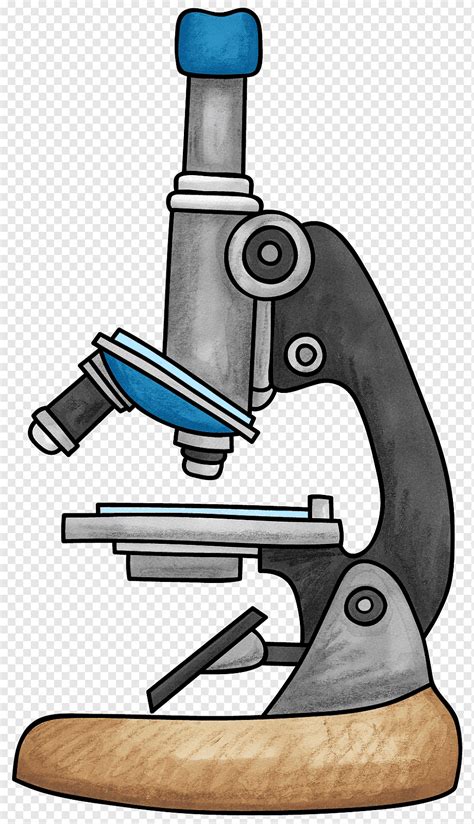 Science Scientist Drawing Light Microscope Angle Technic Color Png