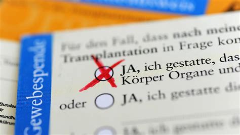 Neuer Anlauf im Bundestag für Widerspruchslösung bei Organspenden nw de