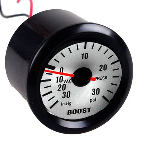 2 52mm Black Car Motor Universal Pointer PSI Turbo Boost Gauge Meter